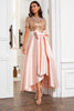 Load image into Gallery viewer, Blush Mother of the Bride Dress with Sequins