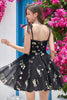 Load image into Gallery viewer, Cute A-Line Black Short Formal Dress With Embroidery