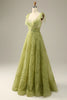 Load image into Gallery viewer, Light Green A-Line Formal Dress With Embroidery