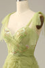 Load image into Gallery viewer, Light Green A-Line Formal Dress With Embroidery