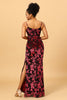 Load image into Gallery viewer, Burgundy Velvet Long Mermaid Bridesmaid Dress