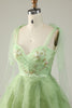 Load image into Gallery viewer, A-Line Spaghetti Straps Green Short Party Dress