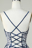 Load image into Gallery viewer, Dusty Sage Spaghetti Straps Short Formal Dress With Criss Cross Back