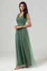 Load image into Gallery viewer, Tulle Beaded Twilight Bridesmaid Dress