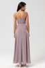 Load image into Gallery viewer, Long Dusty Sage Bridesmaid Dress with Beaded