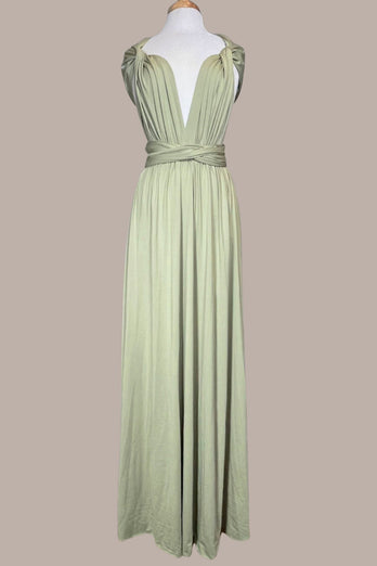 Matcha Convertible Wear Long Bridesmaid Dress