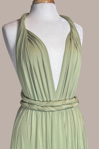 Matcha Convertible Wear Long Bridesmaid Dress