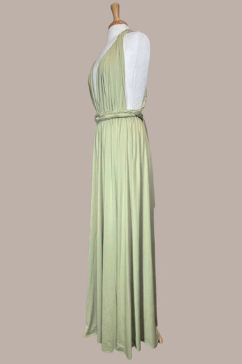 Matcha Convertible Wear Long Bridesmaid Dress