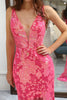 Load image into Gallery viewer, Fuchsia Sequins Mermaid Formal Dress