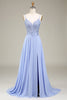 Load image into Gallery viewer, A-Line Lavender Long Formal Dress with Appliques