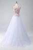 Load image into Gallery viewer, A-Line One Shoulder Pink Formal Dress with Appliques