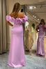 Load image into Gallery viewer, Glitter Pink Floral Mermaid Long Formal Dress With Slit