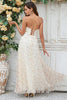 Load image into Gallery viewer, Gorgeous A Line Sweetheart Champagne Flower Long Bridesmaid Dress