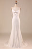 Load image into Gallery viewer, Mermaid Lace-Up Back Long Wedding Dress with Sweep Train