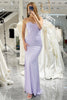 Load image into Gallery viewer, Lilac Mermaid Strapless Long Corset Formal Dress With Appliques