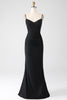 Load image into Gallery viewer, Mermaid Black Beaded Formal Dress with Ruffles