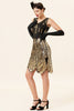 Load image into Gallery viewer, Gold Gatsby 1920s Dress