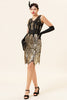 Load image into Gallery viewer, Gold Gatsby 1920s Dress