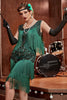 Load image into Gallery viewer, Plus Size Champagne Gatsby 1920s Flapper Dress with Sequins and Fringes