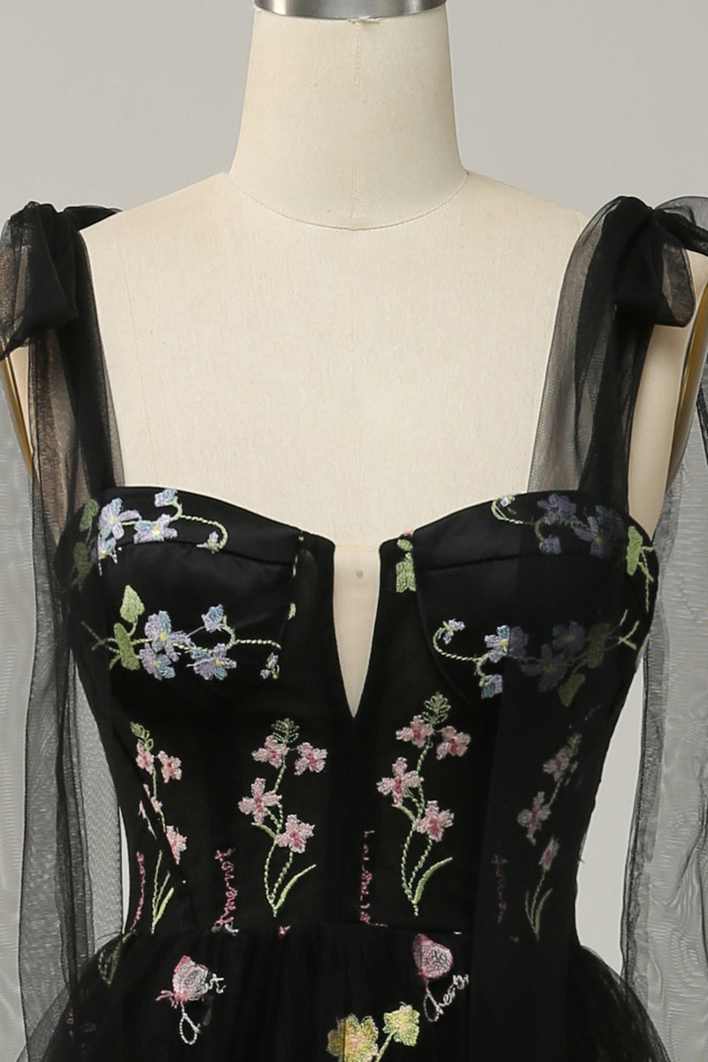 Load image into Gallery viewer, Lilac Embroidery Corset Long Formal Dress