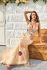 Load image into Gallery viewer, Spaghetti Straps Champagne Long Formal Dress with Appliques