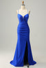 Load image into Gallery viewer, Sparkly Royal Blue Long Formal Dress with Beading