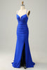 Load image into Gallery viewer, Sparkly Royal Blue Long Formal Dress with Beading