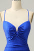 Load image into Gallery viewer, Sparkly Royal Blue Long Formal Dress with Beading