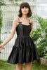 Load image into Gallery viewer, A-Line Spaghetti Straps Black Short Formal Dress