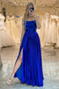 Load image into Gallery viewer, Royal Blue Long Mirror Formal Dress With Slit