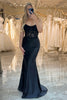 Load image into Gallery viewer, Black Mermaid Spaghetti Straps Long Corset Formal Dress