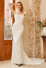 Load image into Gallery viewer, White Wedding Dress With Sweep Train