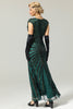 Load image into Gallery viewer, Mermaid Sequined Gatsby 1920s Flapper Dress