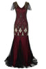 Load image into Gallery viewer, Champage Long Sequin 1920s Dress