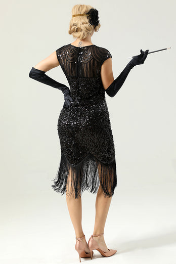 Sequins 1920s Fringe Dress