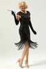 Load image into Gallery viewer, Sequins 1920s Fringe Dress