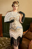 Load image into Gallery viewer, Women&#39;s Plus Size 1920s Dress Sequin Pink Flapper Dress