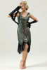 Load image into Gallery viewer, Green Sleeveless 1920 Flapper Dress