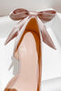 Load image into Gallery viewer, Satin Pumps Stiletto Heels with Bowknot