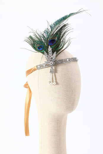 Green 1920s Party Headband