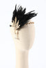 Load image into Gallery viewer, Black 1920s Feather Headband