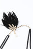 Load image into Gallery viewer, Black 1920s Feather Headband