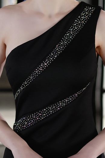 Black Mermaid Formal Dress with Beading