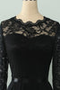 Load image into Gallery viewer, Green Lace Mothet Of The Bride Dress with Long Sleeves