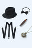 Load image into Gallery viewer, Coffee 1920s Accessories Set for Men