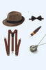 Load image into Gallery viewer, Coffee 1920s Accessories Set for Men