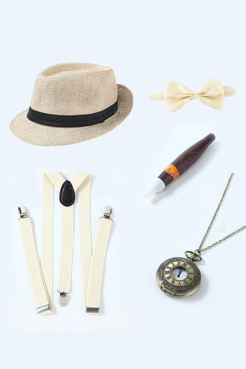 Coffee 1920s Accessories Set for Men