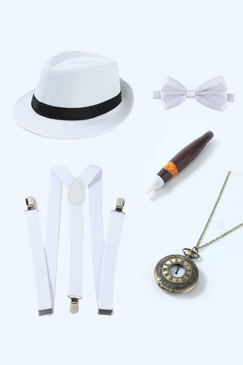 Load image into Gallery viewer, Blue 1920s Accessories Set for Men