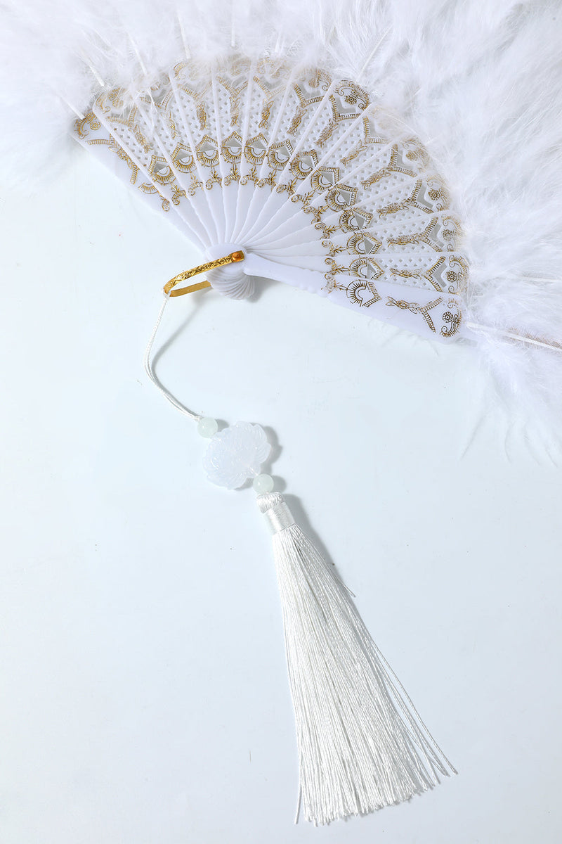 Load image into Gallery viewer, 1920s Feather Lace Fan