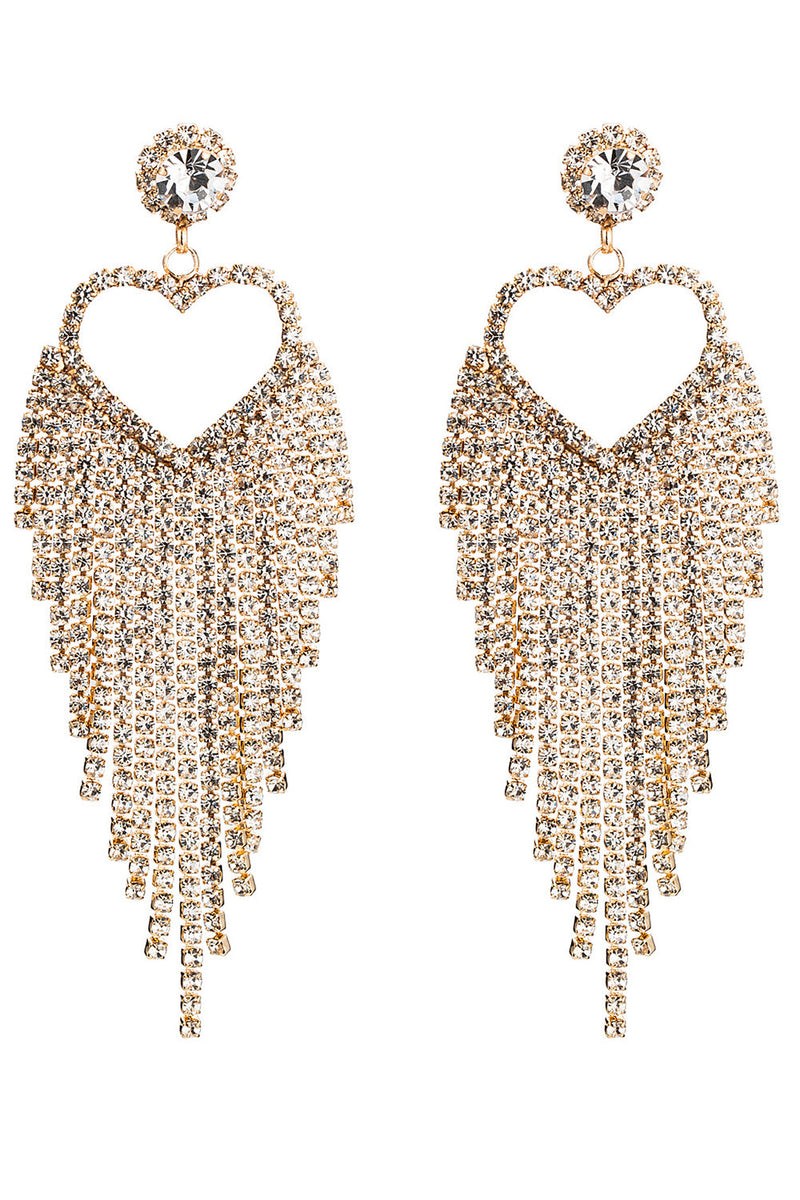 Load image into Gallery viewer, Rhinestone Sweetheart Earrings